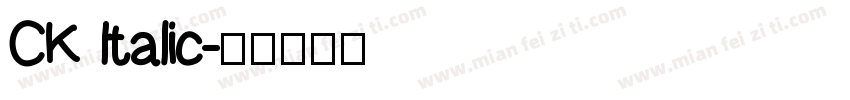 CK Italic字体转换